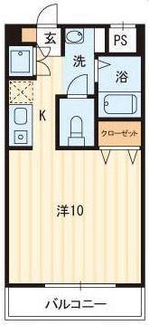 高松市多賀町のマンションの間取り