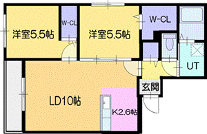 BIBOスクエア千歳の間取り