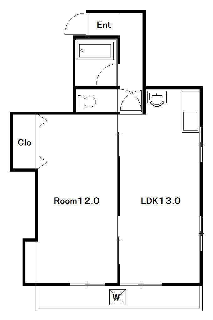 マンションたばたの間取り