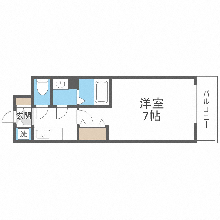 エスリードレジデンス大阪難波の間取り