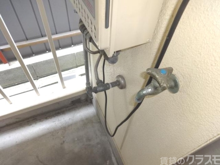 バルコニー　洗濯機置けます！