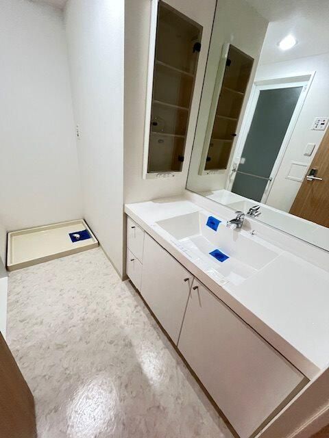 洗面設備　使いやすい洗面所です