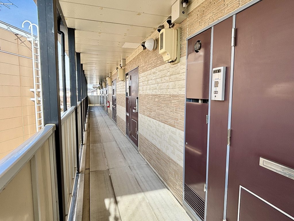 セキュリティ　２階　通路