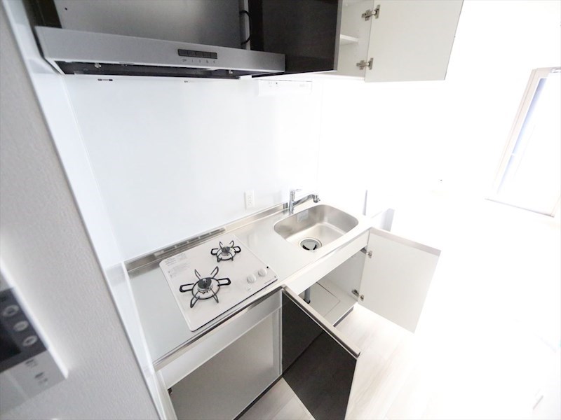 キッチン　システムキッチン（ガス2口コンロ付）