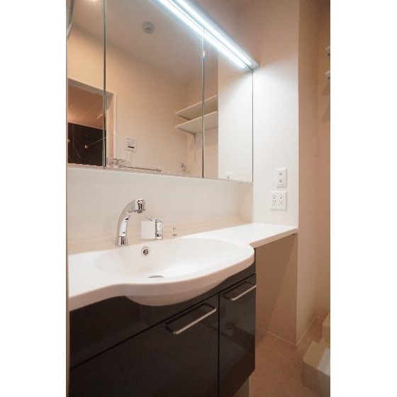 洗面設備　※同仕様、別の部屋の写真です