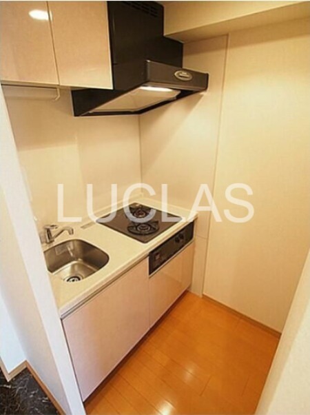 キッチン　コンパクトながらも2口コンロ♪