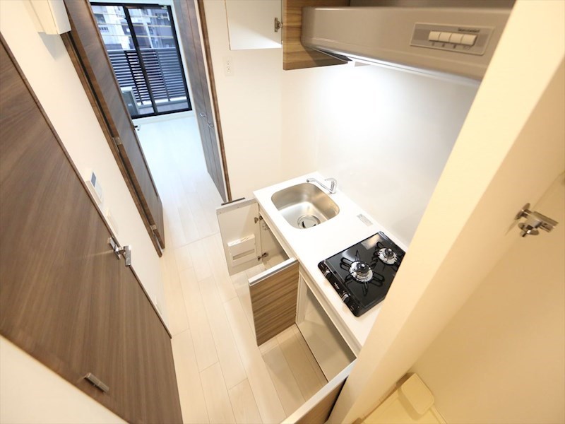 キッチン　システムキッチン（ガス2口コンロ付）