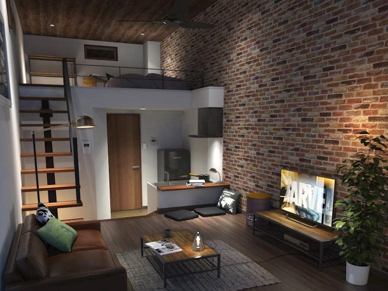 居室・リビング　パース