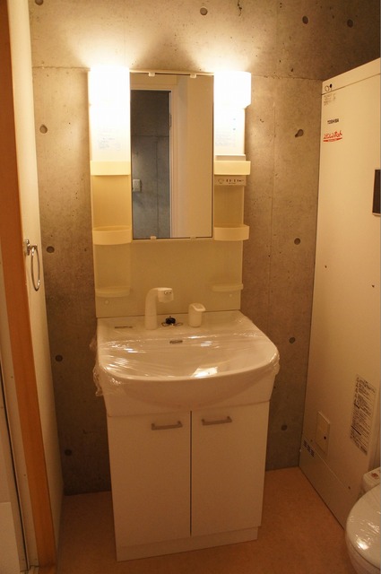 洗面設備　朝シャンもできちゃうシャンプードレッサー♪