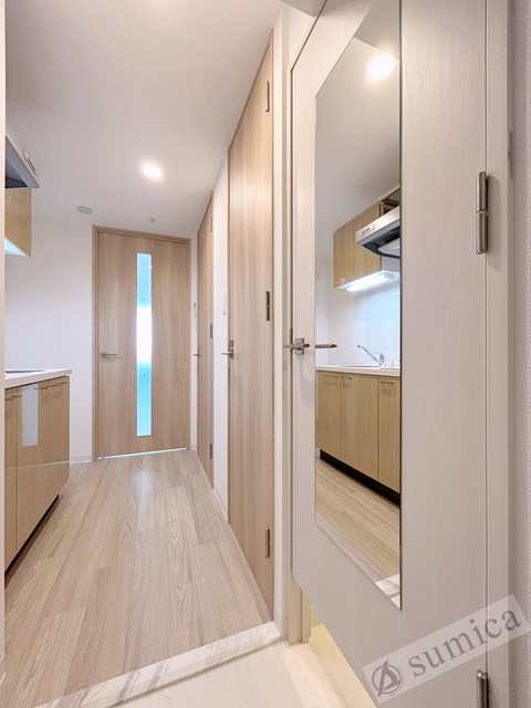 玄関　内装色が異なります