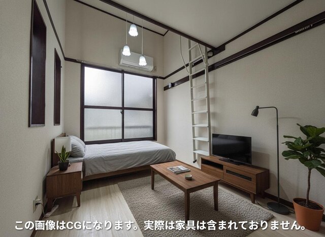 居室・リビング　洋室です♪※照明器具は残置物です。※この画像はＣＧです。実際