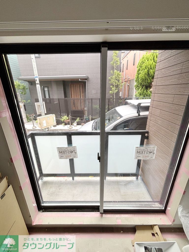 バルコニー　建築中