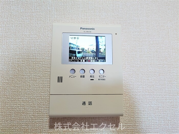 セキュリティ　モニター付きインターホンです。