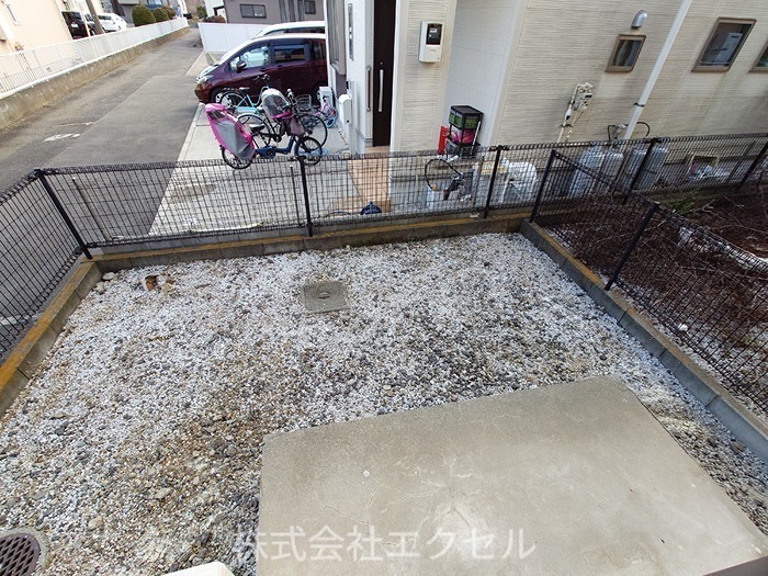 バルコニー　専用庭です。