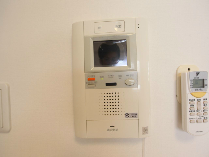 セキュリティ　オートロックモニターインターホン付き