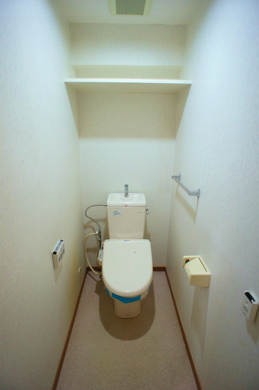 トイレ　落ち着いた色調のトイレです