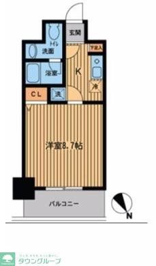 プライムアーバン門前仲町の間取り写真