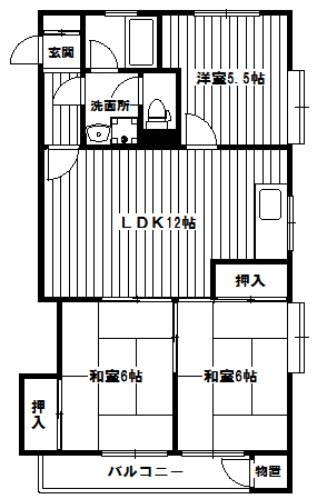 プラザ西鷺二号棟の間取り写真