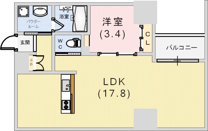 Zonna神戸磯上通の間取り写真