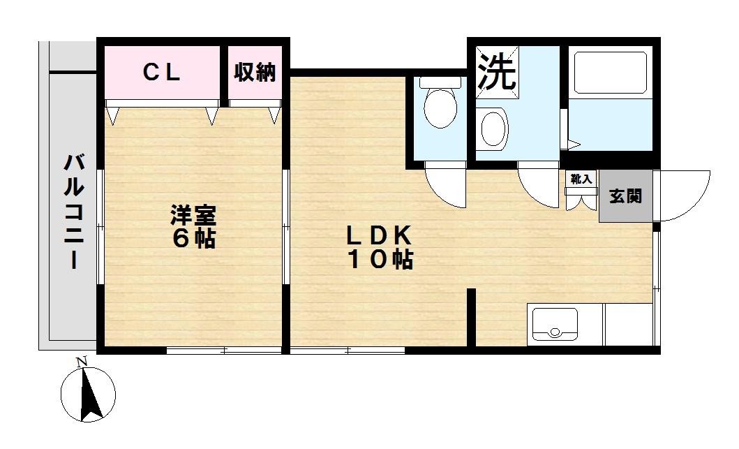 フラット友美の間取り写真