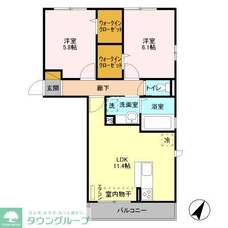 エスポワール Iの間取り写真