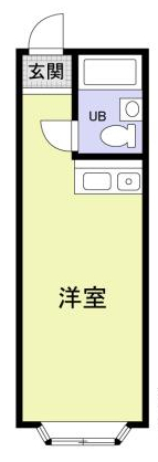東武東上線 鶴瀬駅 徒歩13分 2階建 築37年の間取り写真