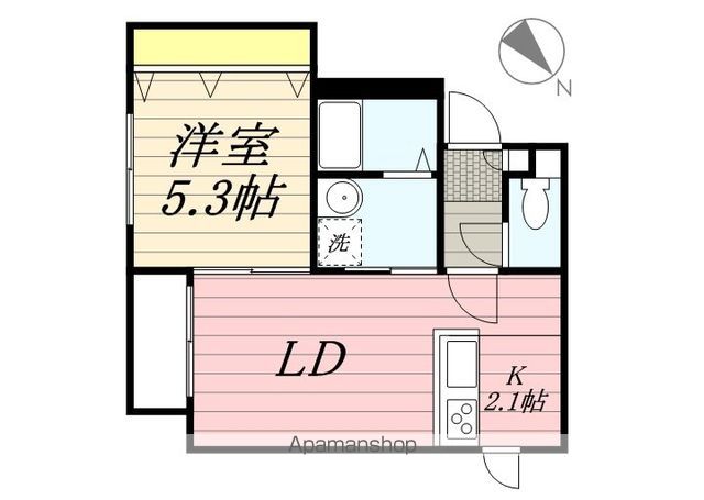 地下鉄南北線 中の島駅 徒歩5分 4階建 築10年の間取り写真