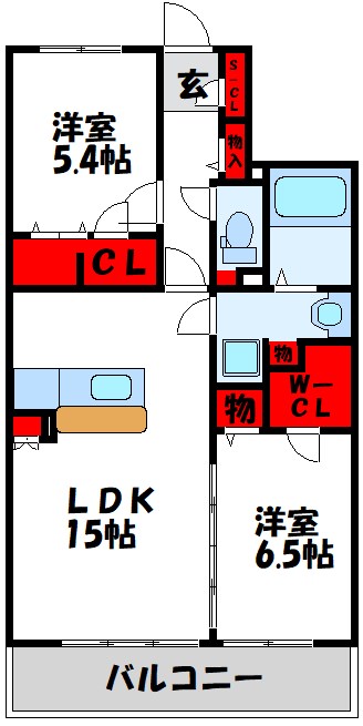 アルカディアの間取り写真