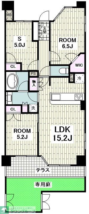 上矢部町マンションの間取り写真