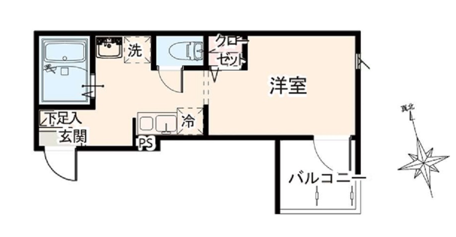 MELDIA蒲田の間取り写真