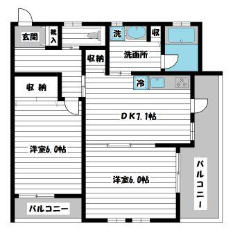 ブリリアントハウスの間取り