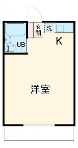 豊橋市小松町のアパートの間取り