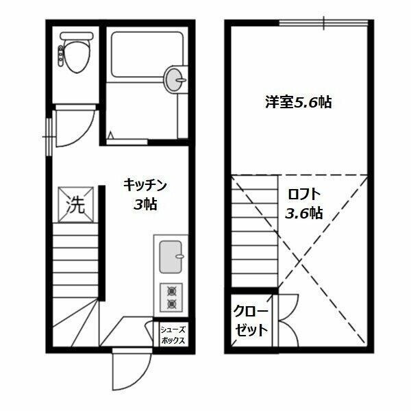 東京都足立区梅田５（アパート）の賃貸物件の間取り