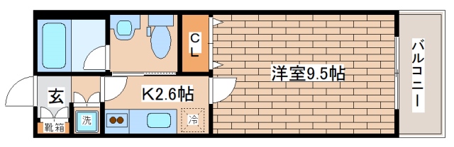 神戸市中央区八幡通のマンションの間取り