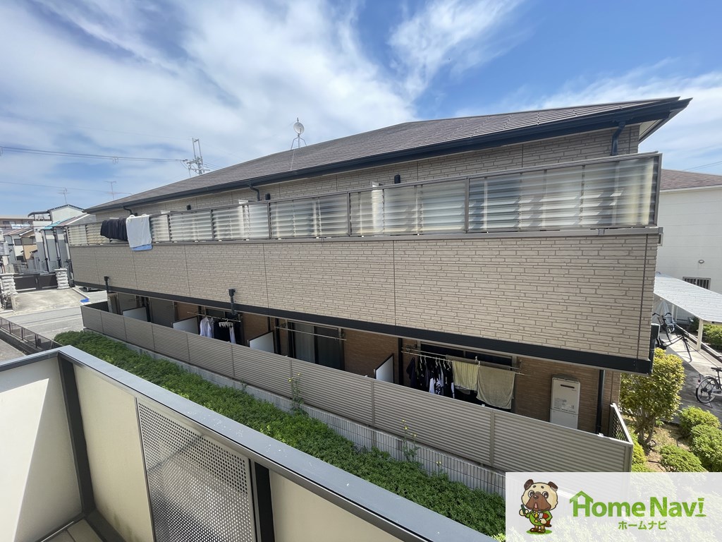 バルコニー　西向きです。