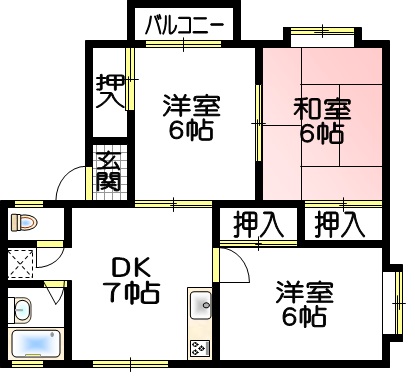 メゾングランシャリオBの間取り