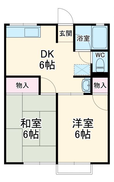 周智郡森町中川のアパートの間取り