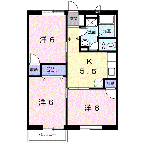 エルモンテ紀ノ川の間取り