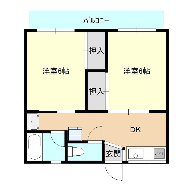 【福石グリーンコートの間取り】