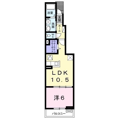 伊豆の国市寺家のアパートの間取り