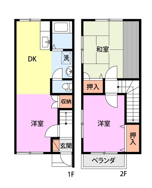 シャルム堤II　Aの間取り