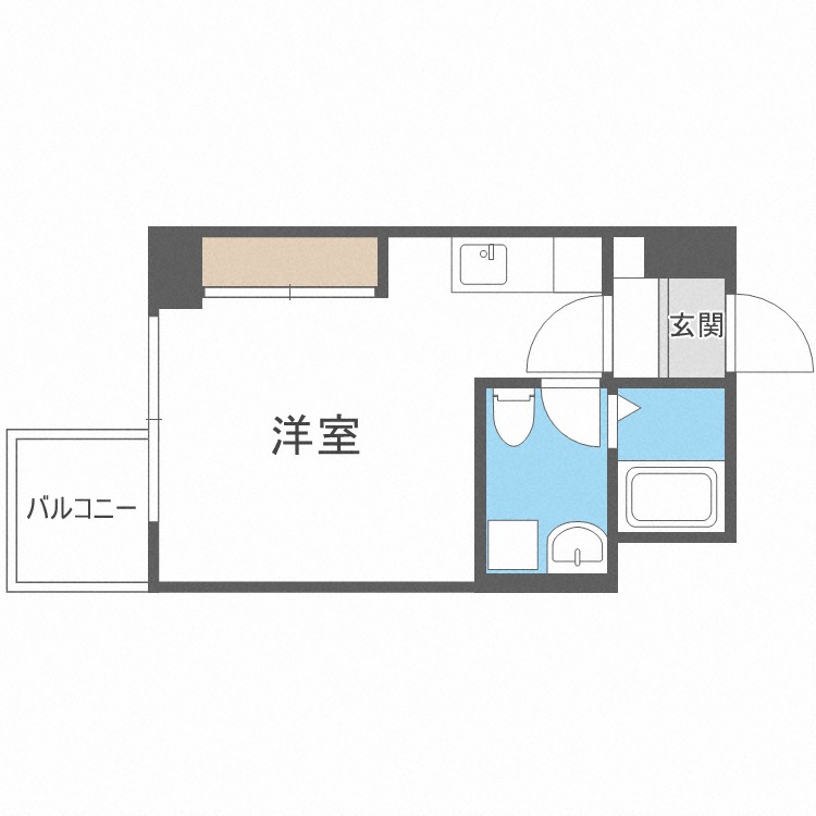 プライマル札幌北１８条の間取り