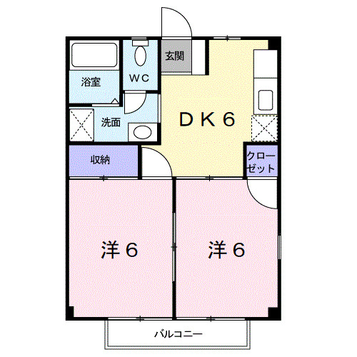 シャロル内原の間取り