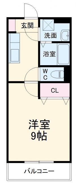 袋井市睦町のマンションの間取り