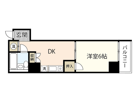 チュリス新八丁堀の間取り