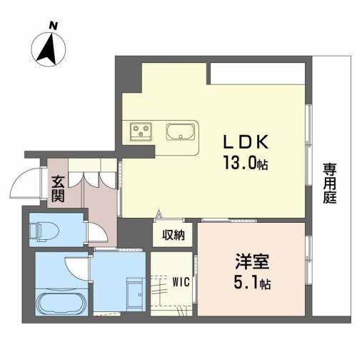 福山市霞町のマンションの間取り