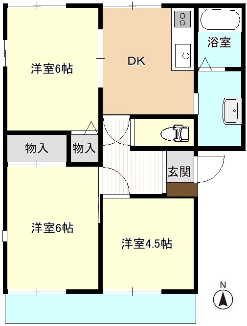 シルクハイツ天川の間取り