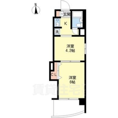 名古屋市中区千代田のマンションの間取り