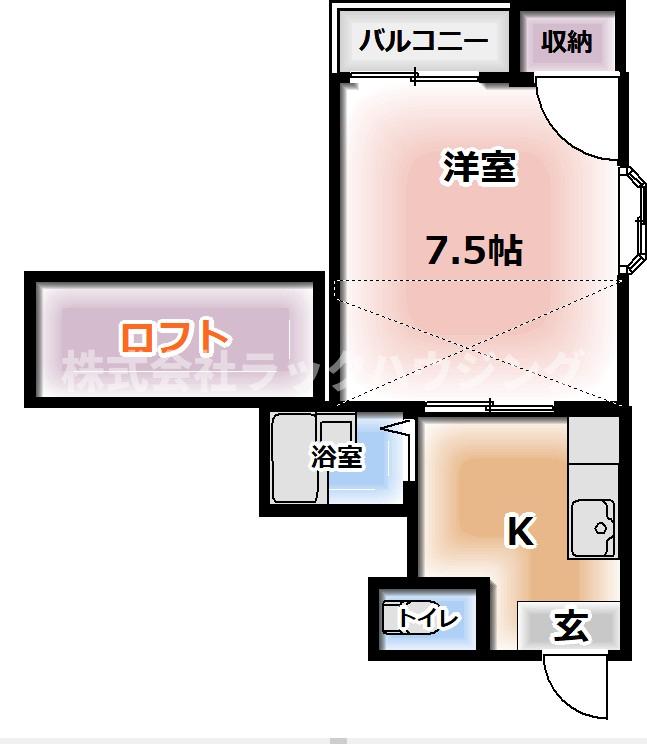 門真市島頭のマンションの間取り