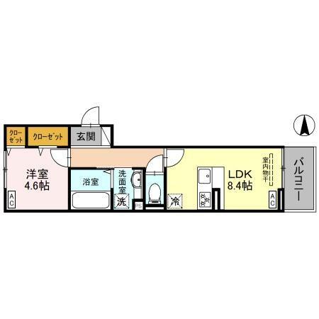 Ｄ－ＲＯＯＭ昭和町の間取り